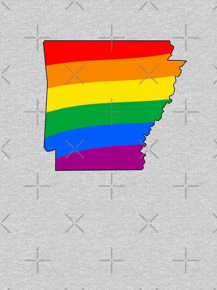 Thumbnail 7 of 7, Classic T-Shirt, Arkansas Rainbow Pride designed and sold by Gayesthetic.