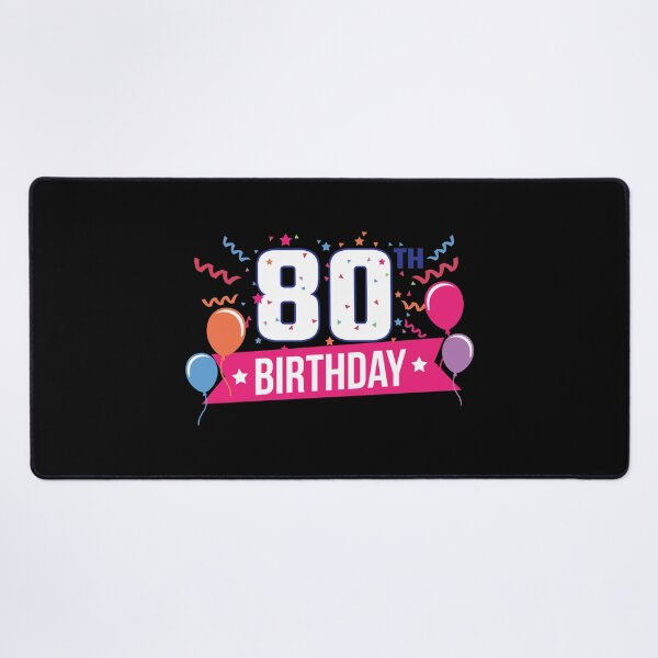 Item preview, 80th Birthday Party Balloons Banner Gift Idea designed and sold by haselshirt.