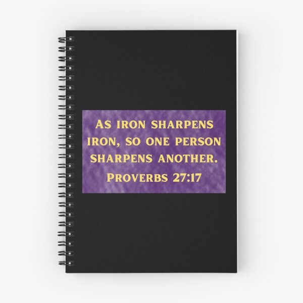 Artikelvorschau, Bible Verse Proverbs 27:17 entworfen und verkauft von Prayingwarrior.