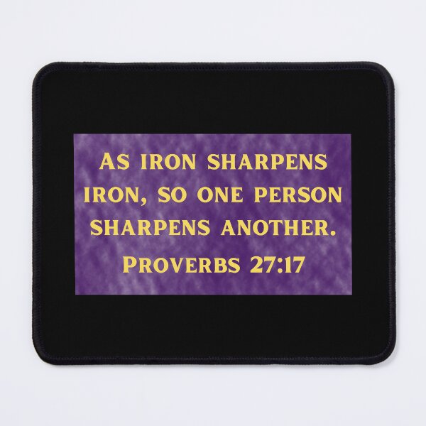 Item preview, Bible Verse Proverbs 27:17 designed and sold by Prayingwarrior.