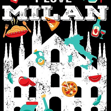 I Love Milan Poster for Sale by Sirio22