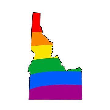 Artwork thumbnail, Idaho Rainbow Pride by Gayesthetic