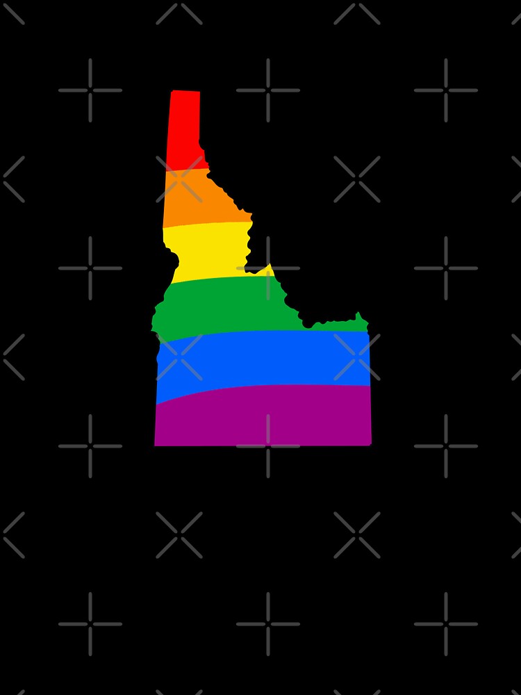 Thumbnail 7 of 7, Oversized T-Shirt, Idaho Rainbow Pride designed and sold by Gayesthetic.