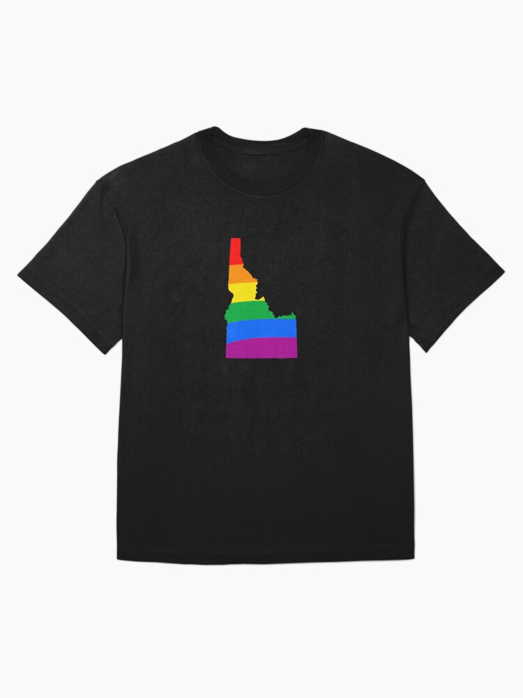 Thumbnail 3 of 7, Oversized T-Shirt, Idaho Rainbow Pride designed and sold by Gayesthetic.