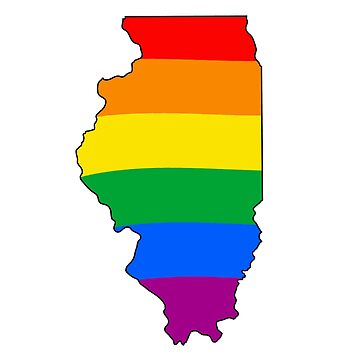 Artwork thumbnail, Illinois Rainbow Pride by Gayesthetic