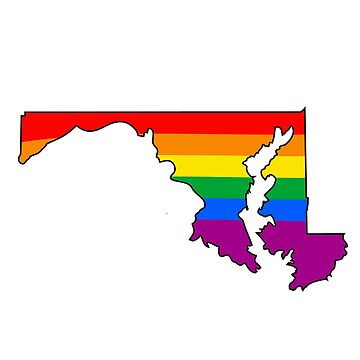 Artwork thumbnail, Maryland Rainbow Pride by Gayesthetic