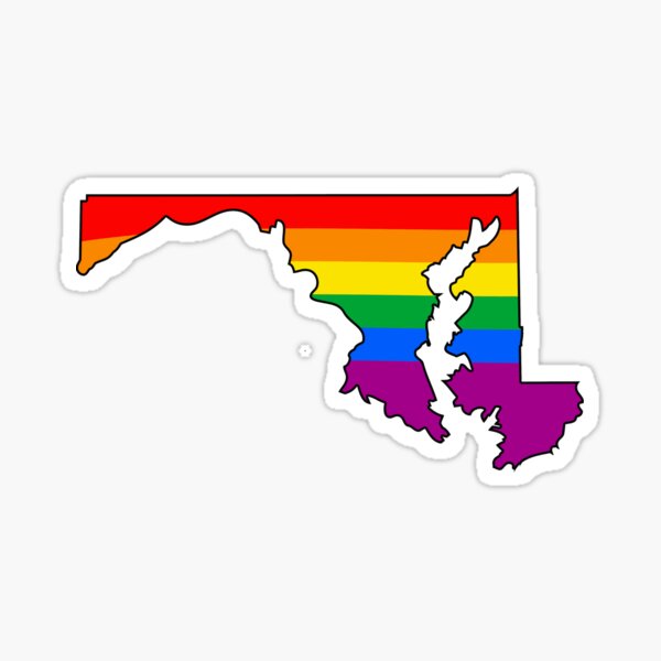 Maryland Rainbow Pride Sticker