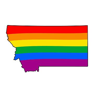 Artwork thumbnail, Montana Rainbow Pride by Gayesthetic