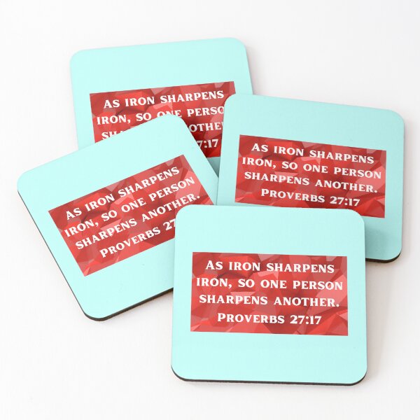 Artikelvorschau, Bible Verse Proverbs 27:17 entworfen und verkauft von Prayingwarrior.