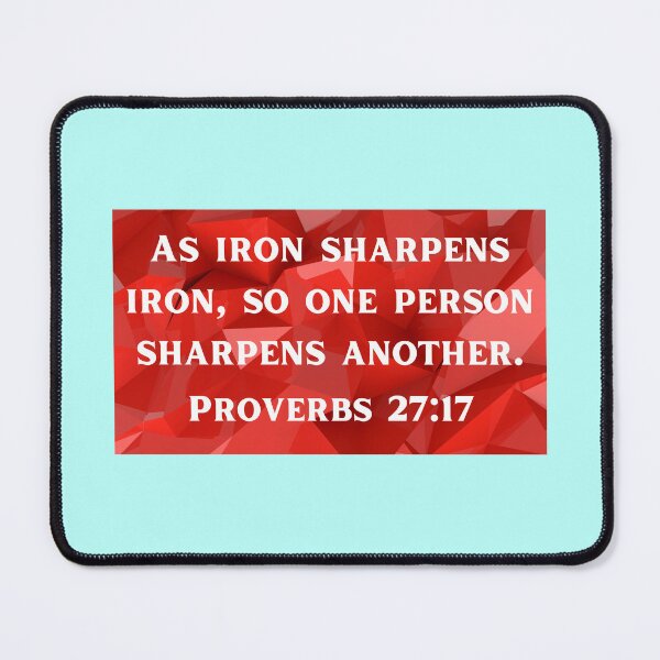 Item preview, Bible Verse Proverbs 27:17 designed and sold by Prayingwarrior.