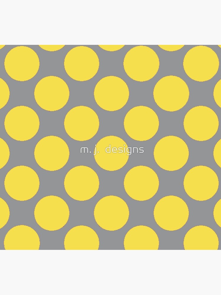 Polka Dots ~ Illuminating Yellow Dots On Ultimate Gray Background