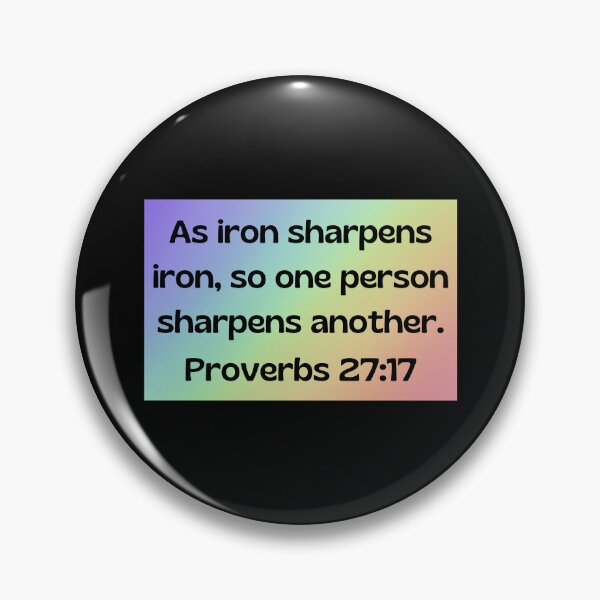 Item preview, Bible Verse Proverbs 27:17 designed and sold by Prayingwarrior.