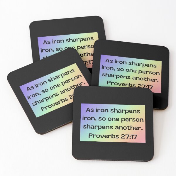 Artikelvorschau, Bible Verse Proverbs 27:17 entworfen und verkauft von Prayingwarrior.