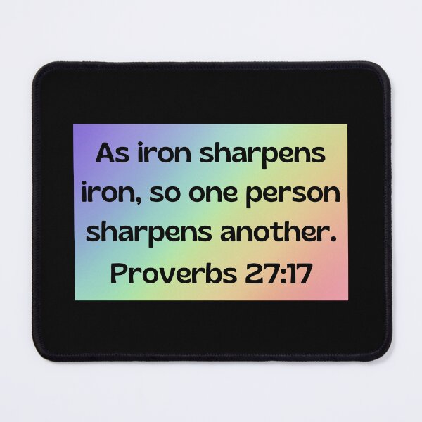 Item preview, Bible Verse Proverbs 27:17 designed and sold by Prayingwarrior.