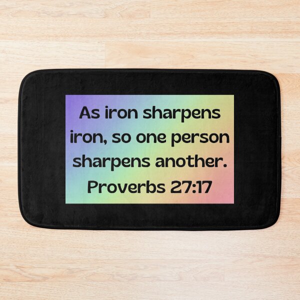 Item preview, Bible Verse Proverbs 27:17 designed and sold by Prayingwarrior.