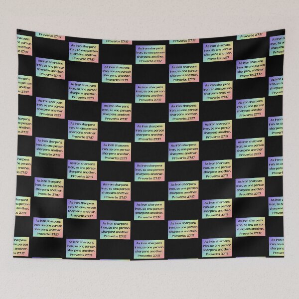 Aperçu de l'œuvre Bible Verse Proverbs 27:17 créée et vendue par Prayingwarrior.