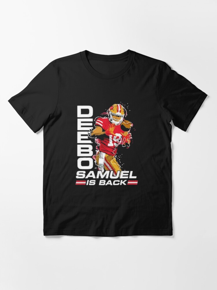 deebo samuel is back - black and white  Essential T-Shirt for Sale by  MovieHub