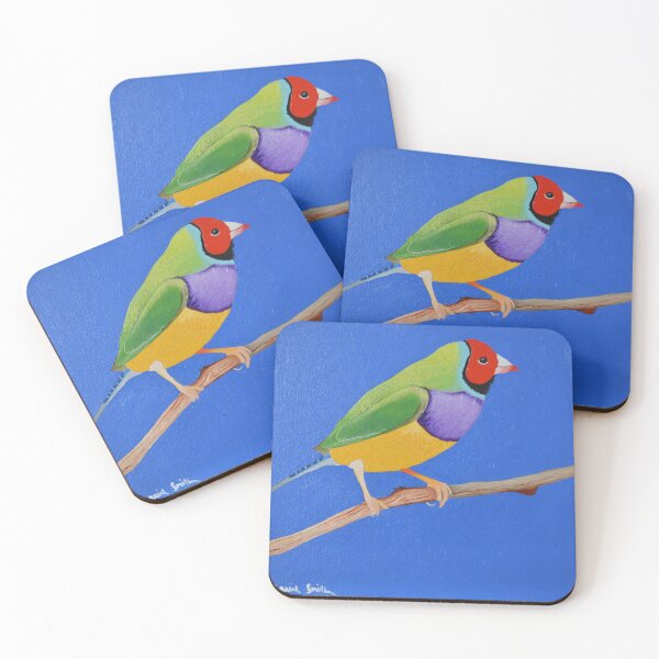 Item preview, Gouldian finch designed and sold by CarrieSmithArt.