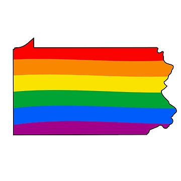 Artwork thumbnail, Pennsylvania Rainbow Pride by Gayesthetic