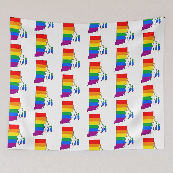 Item preview, Rhode Island Rainbow Pride designed and sold by Gayesthetic.