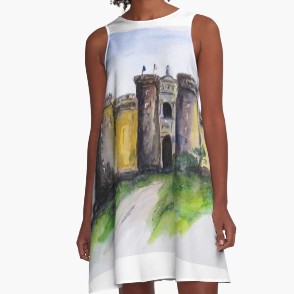 Castle Nuovo, Napoli A-Line Dress