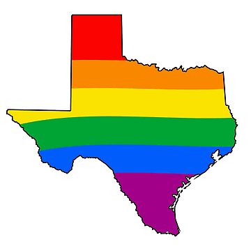 Artwork thumbnail, Texas Rainbow Pride by Gayesthetic