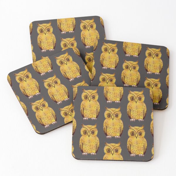 Item preview, Antique Inspried Halloween Owl Digital Painting, Single and Repeating Pattern designed and sold by Nicolette Olivier.