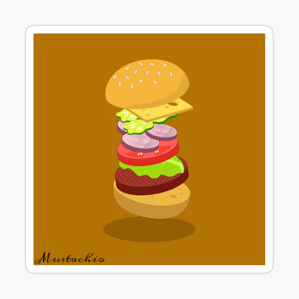 BURGER LAYERS, Fine Art Print