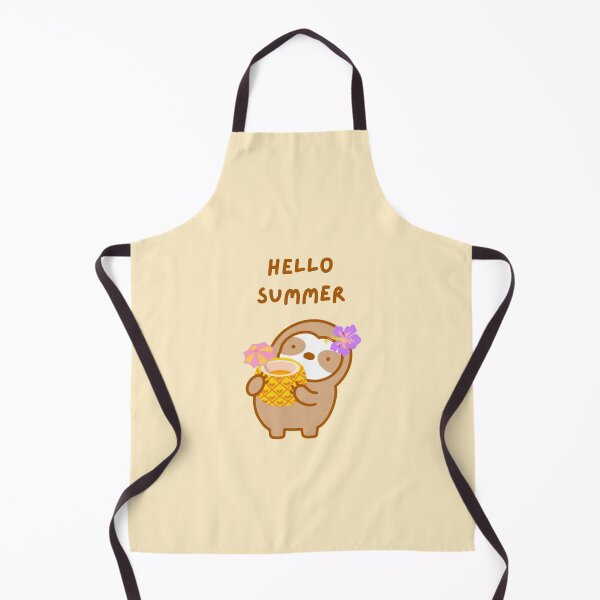 Item preview, Hello Summer Pineapple Drink Sloth  designed and sold by theslothinme.