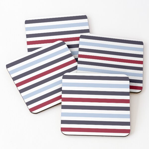 Item preview, Blue, White & Red Stripes Nautical Pattern designed and sold by Koi-Art.