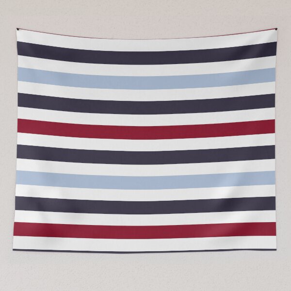 Item preview, Blue, White & Red Stripes Nautical Pattern designed and sold by Koi-Art.