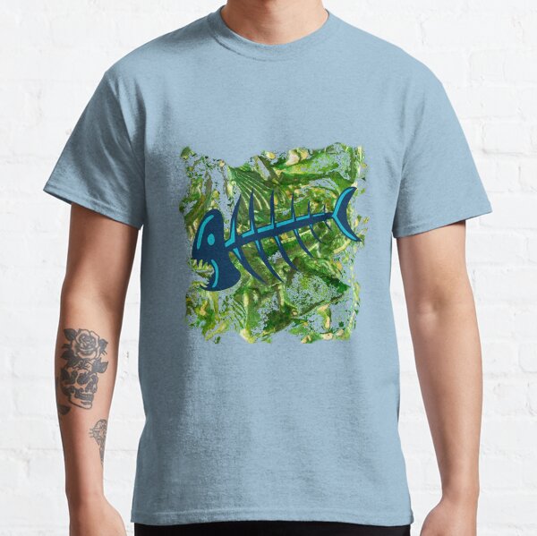 FISH SKELETON SWIRLING SEAS Classic T-Shirt