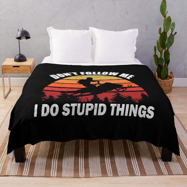 Item preview, Don't Follow Me I Do Stupid Things Snowmobiling designed and sold by uFit.