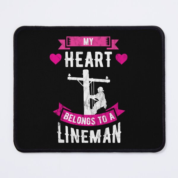 Item preview, My Heart Belongs To A Lineman Line Worker Gift Idea designed and sold by haselshirt.