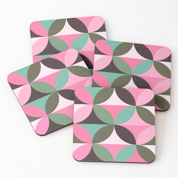 Item preview, Retro Geometric Pattern In Pink, Green And Black designed and sold by DEC02.