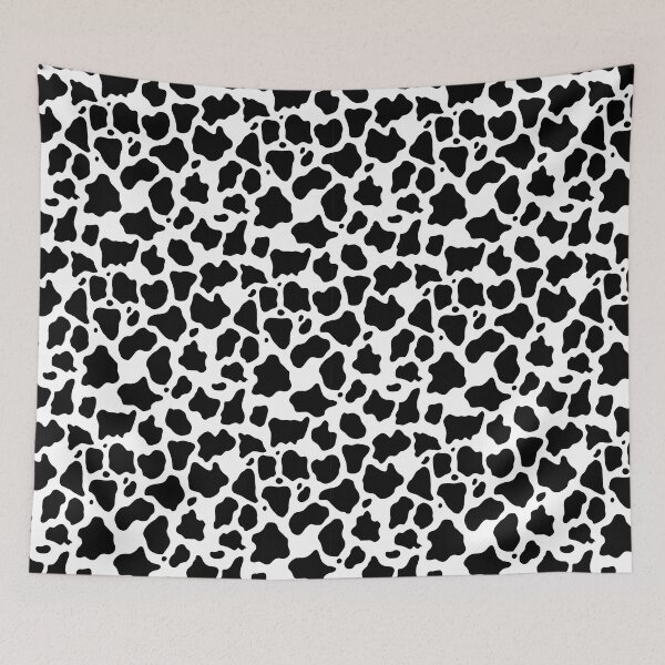 Item preview, Black and White Cow Print Pattern designed and sold by Koi-Art.