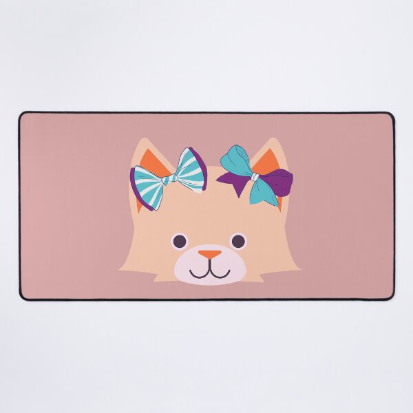 Item preview, Cute cat with blue and purple bows. Kitten with a bow. designed and sold by EMIPRINCESS.