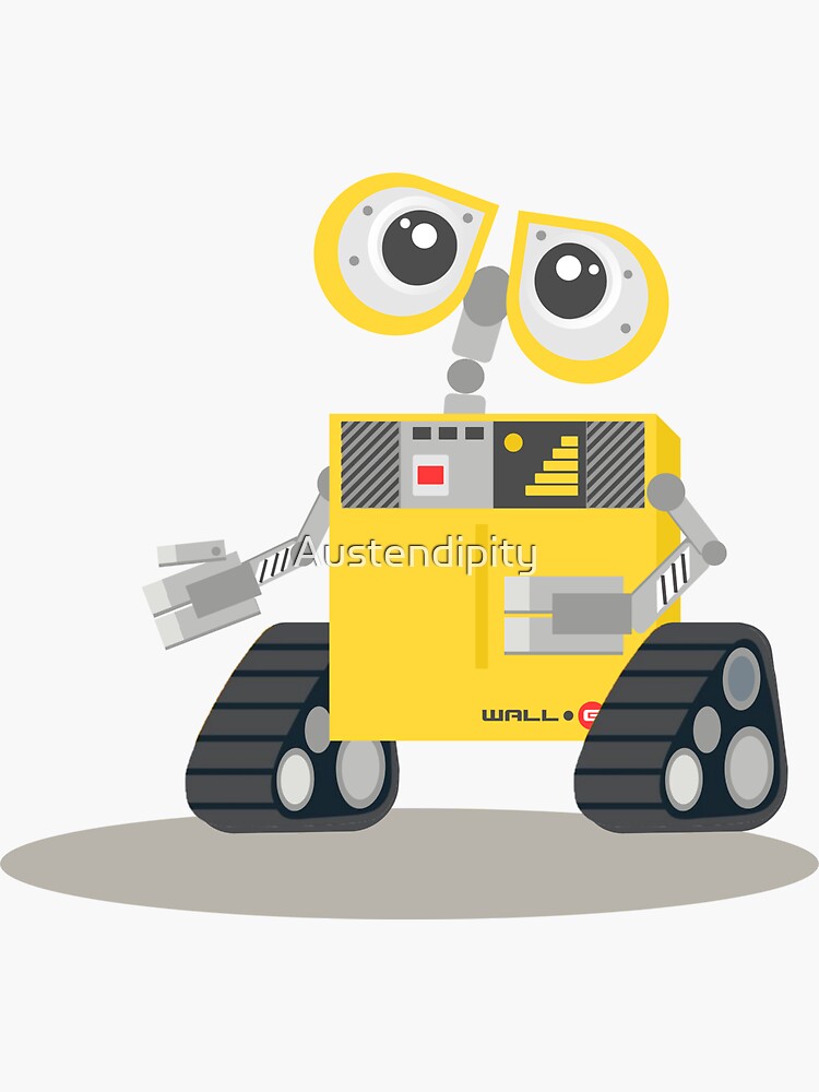 "Walle" Sticker for Sale by Austendipity Redbubble