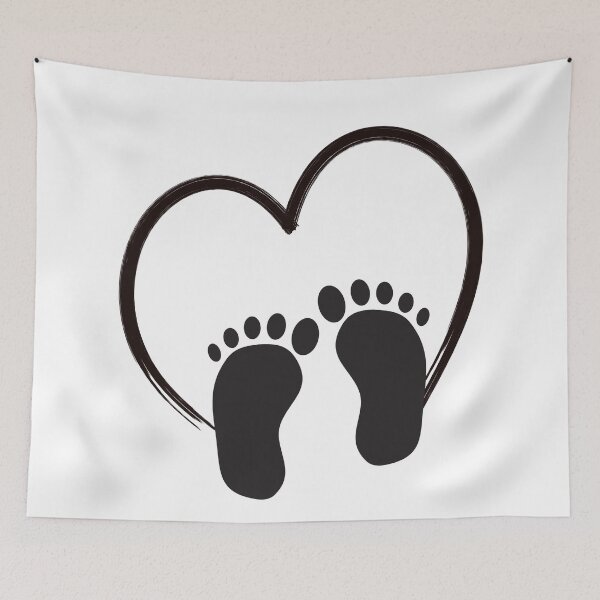 Item preview, Baby Footprint heart designed and sold by Ashlison.