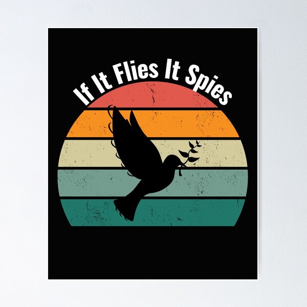 Item preview, If It Flies It Spies designed and sold by Chanchane Store.