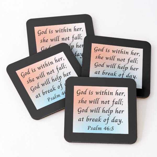 Aperçu de l'œuvre Bible Verse Psalm 46:5 créée et vendue par Prayingwarrior.