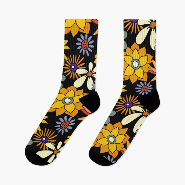 Item preview, Retro Floral Pattern In Yellow, Aqua, And Orange  designed and sold by DEC02.