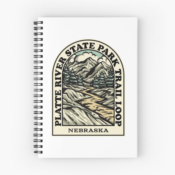 Artikelvorschau, Platte River State Park Trail Loop Nebraska hiking backpacking trail entworfen und verkauft von HalpinDesign.