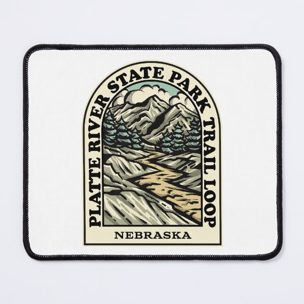 Artikelvorschau, Platte River State Park Trail Loop Nebraska hiking backpacking trail entworfen und verkauft von HalpinDesign.