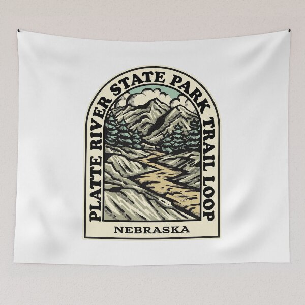 Artikelvorschau, Platte River State Park Trail Loop Nebraska hiking backpacking trail entworfen und verkauft von HalpinDesign.
