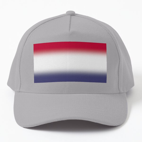 Red, White and Blue Gradient Ombré  Baseball Cap