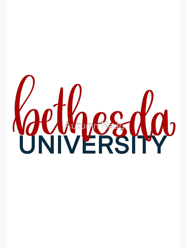Bethesda university  Greeting Card for Sale by Autumn Nady