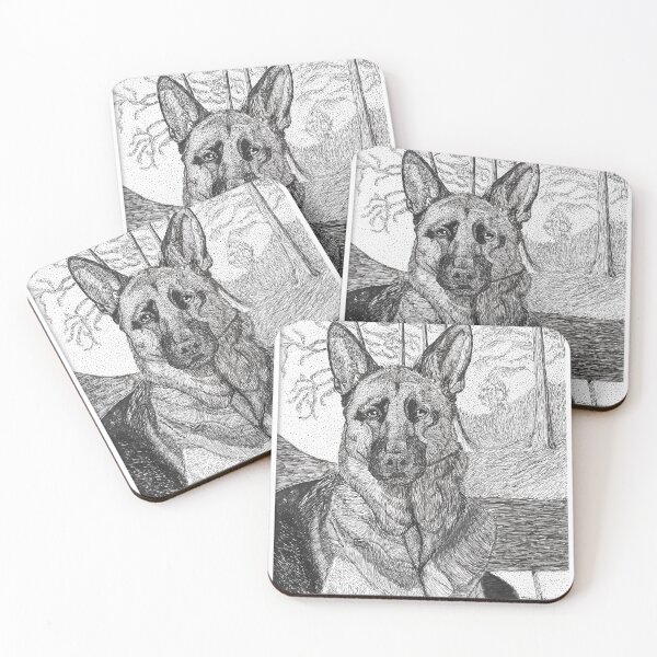 Item preview, German Shepherd at the Lake designed and sold by Mgilbraithart.