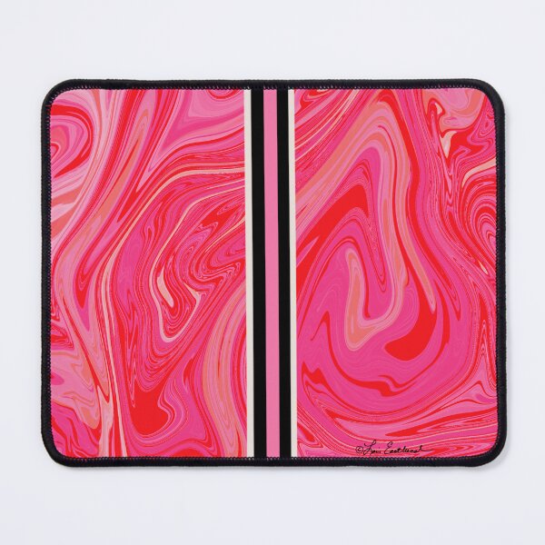 Item preview, Red Pink Striped Marble designed and sold by Lois Eastlund.