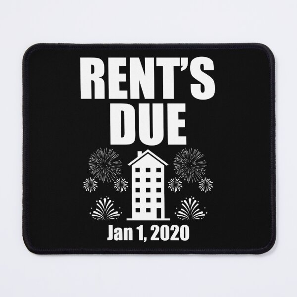 Item preview, Rent's Due Happy New Year 2020 Sarcastic Roommates Gift designed and sold by haselshirt.